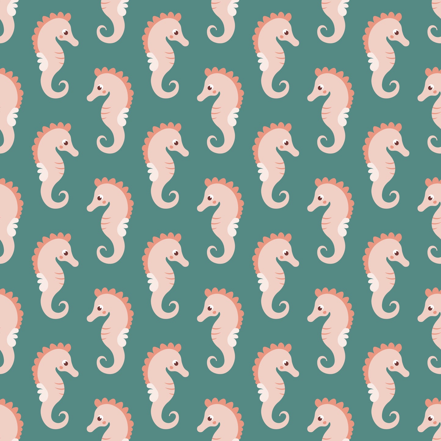 Seahorses 12x12 Patterned Vinyl Sheet