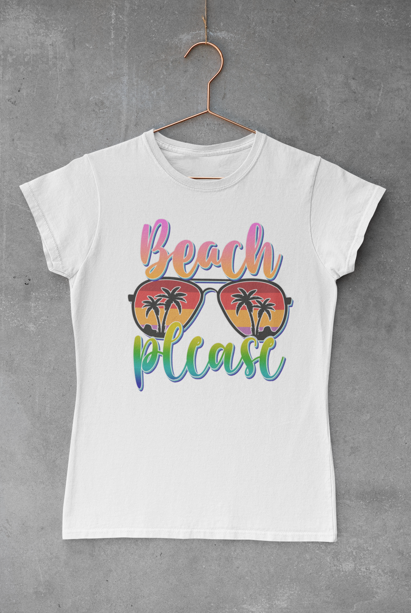 Beach Please Sunglasses Transfer
