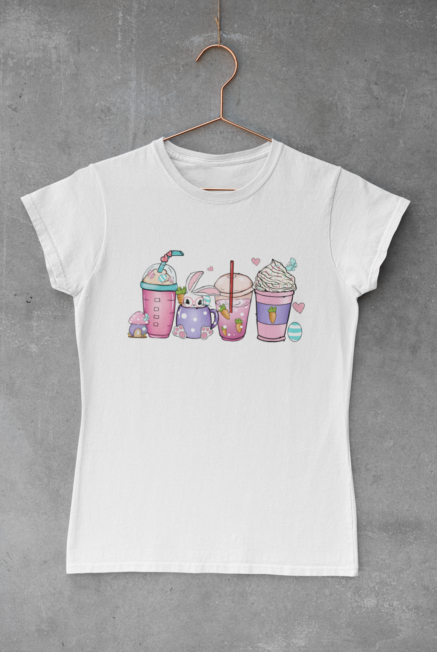 Pink & Purple Easter Coffee Transfer