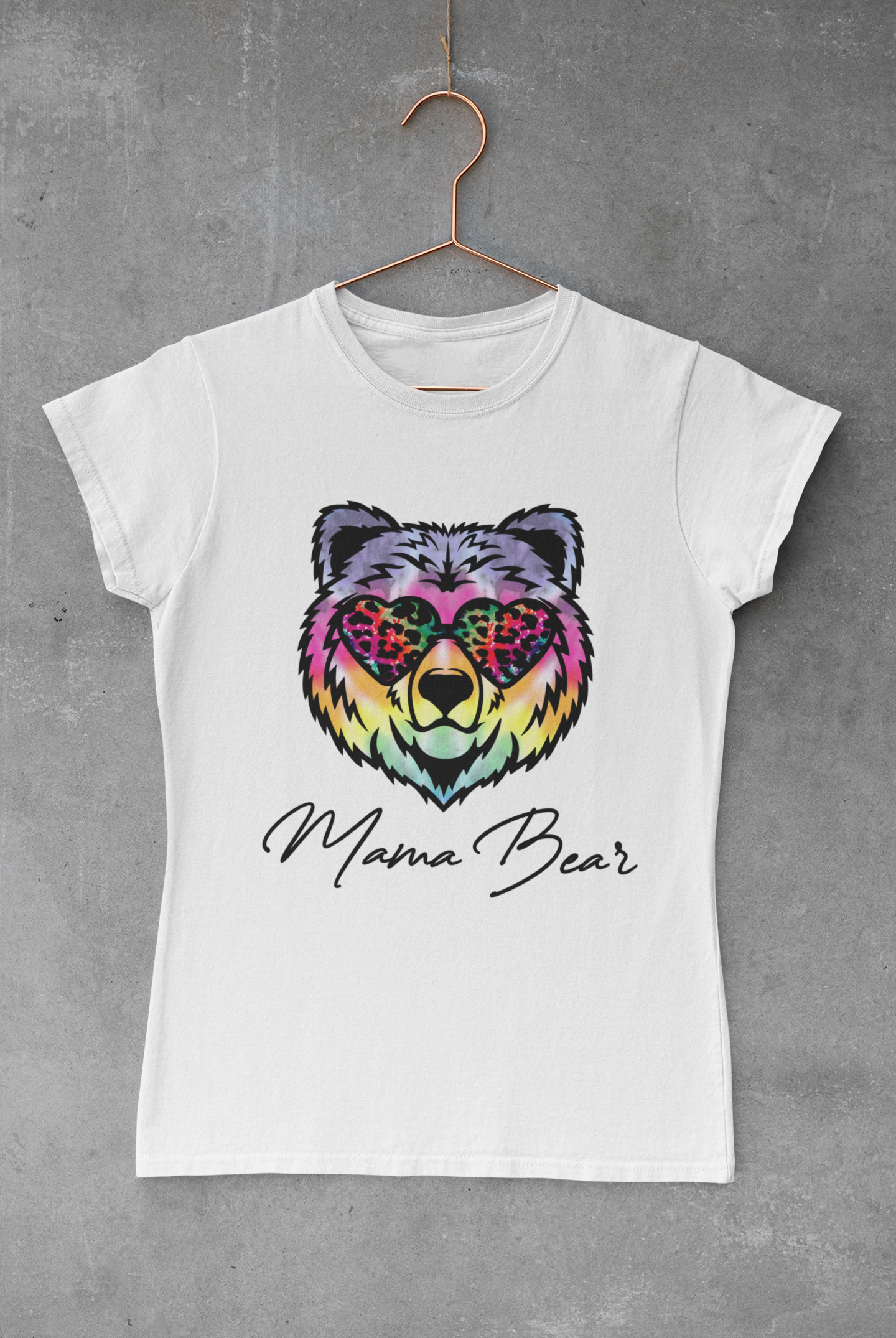 Mama Bear Rainbow Transfer
