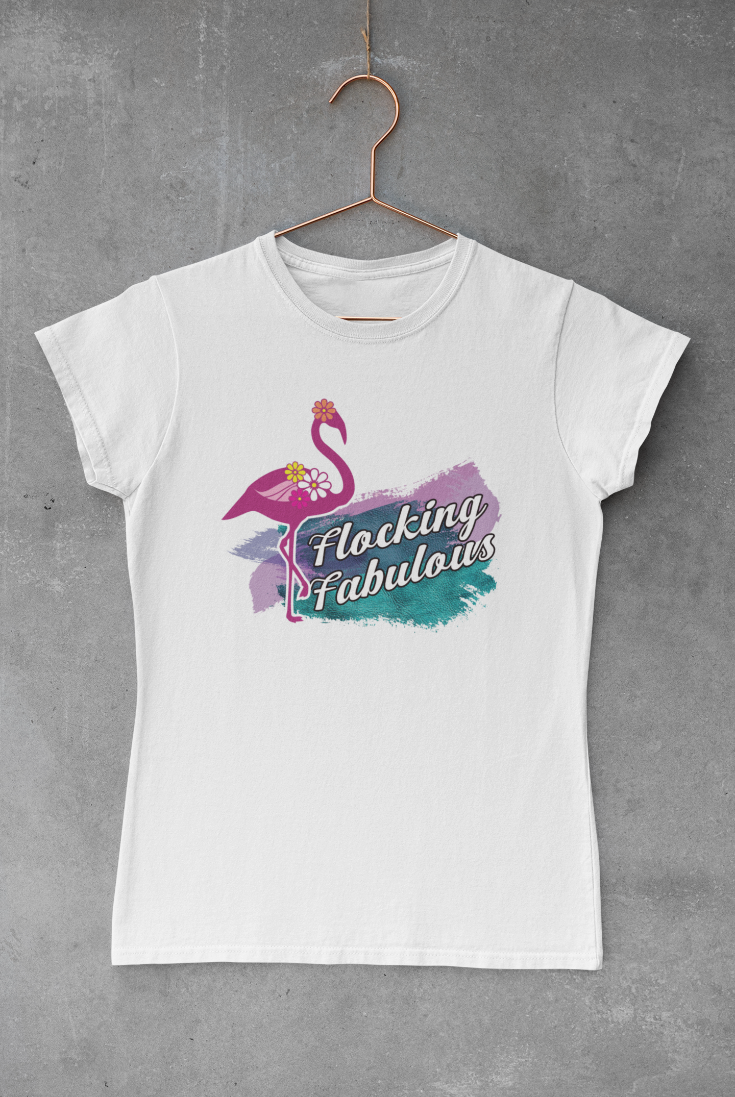 Flocking Fabulous Flowers Transfer