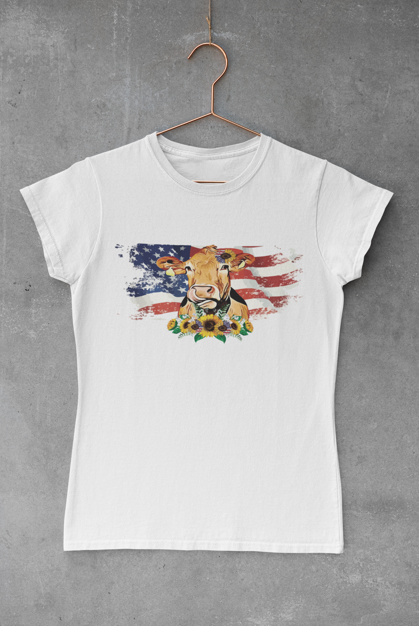 Cow Patriotic Transfer