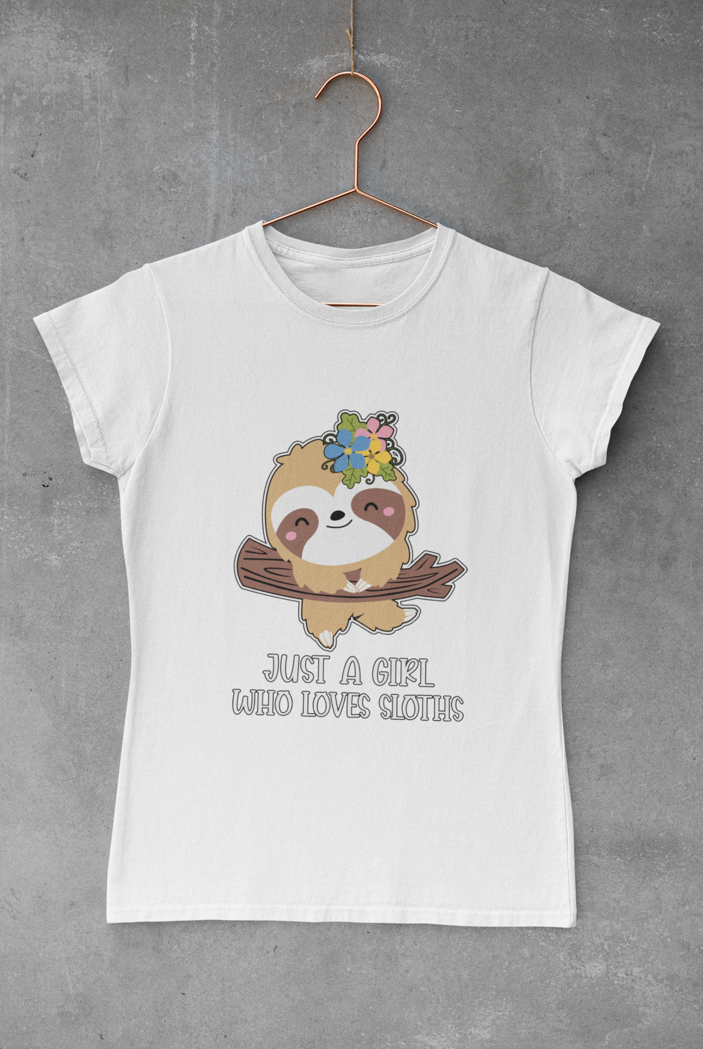 Girl Who Loves Sloths Transfer