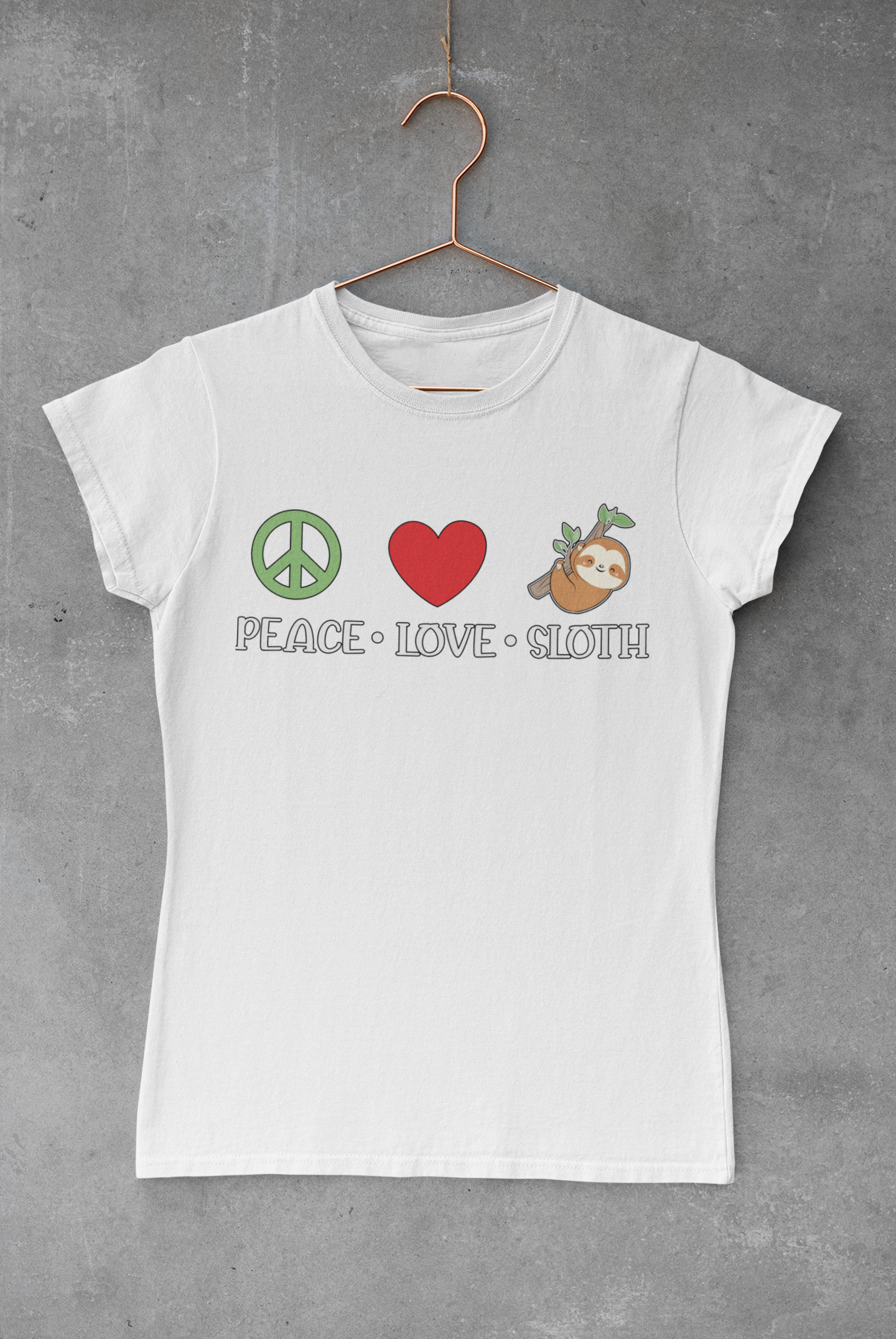 Peace Love Sloth Transfer