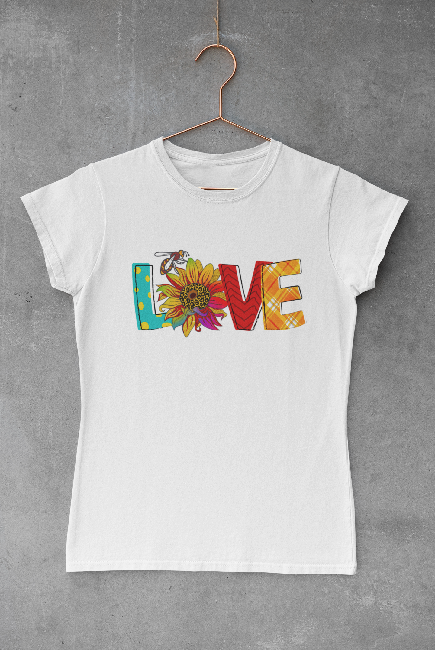 Love Bee Sunflower Transfer
