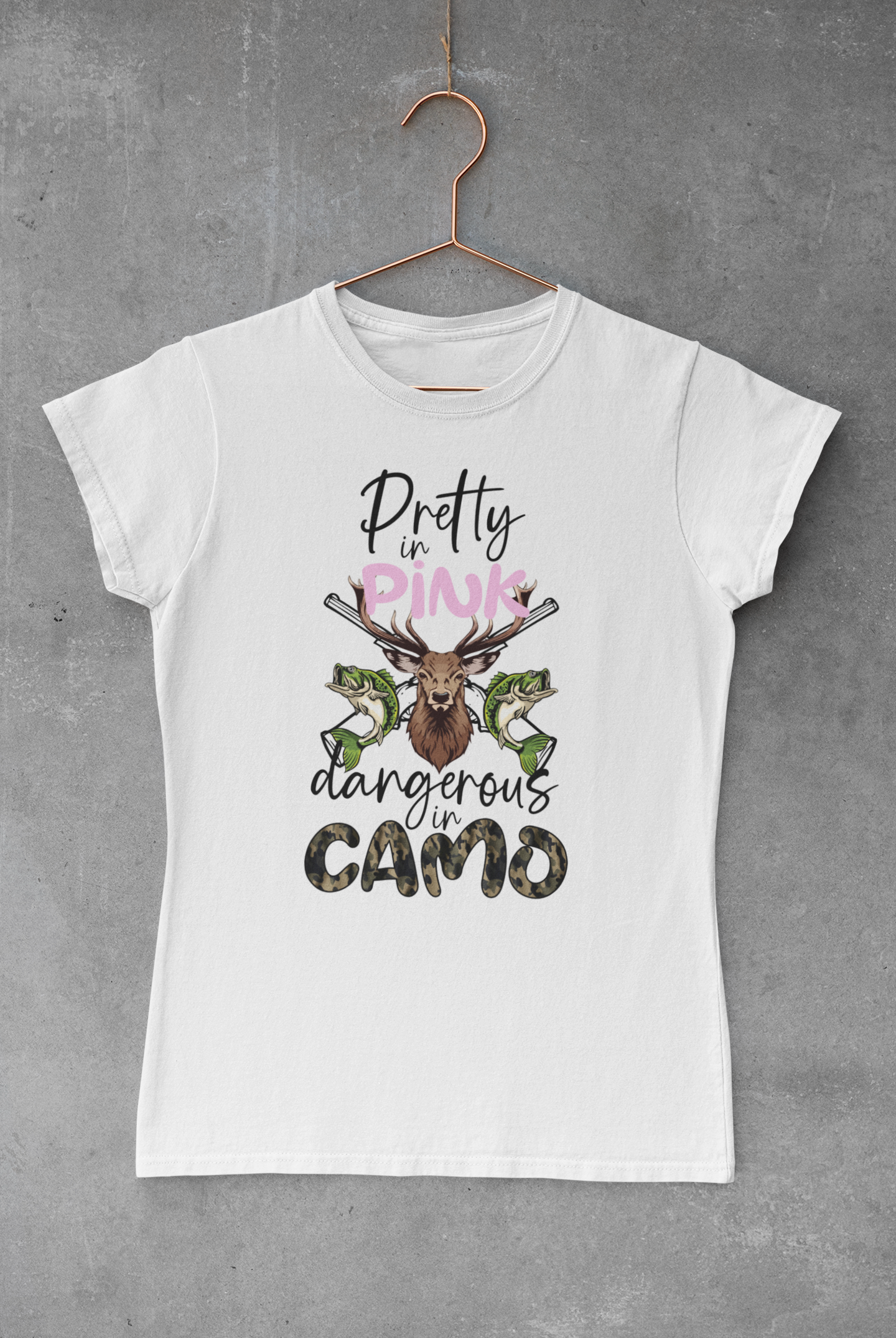 Pretty in Pink & Camo Transfer