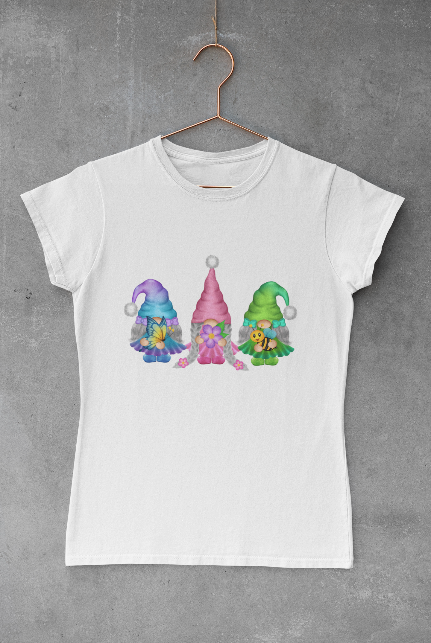 Spring Girl Gnomes Transfer