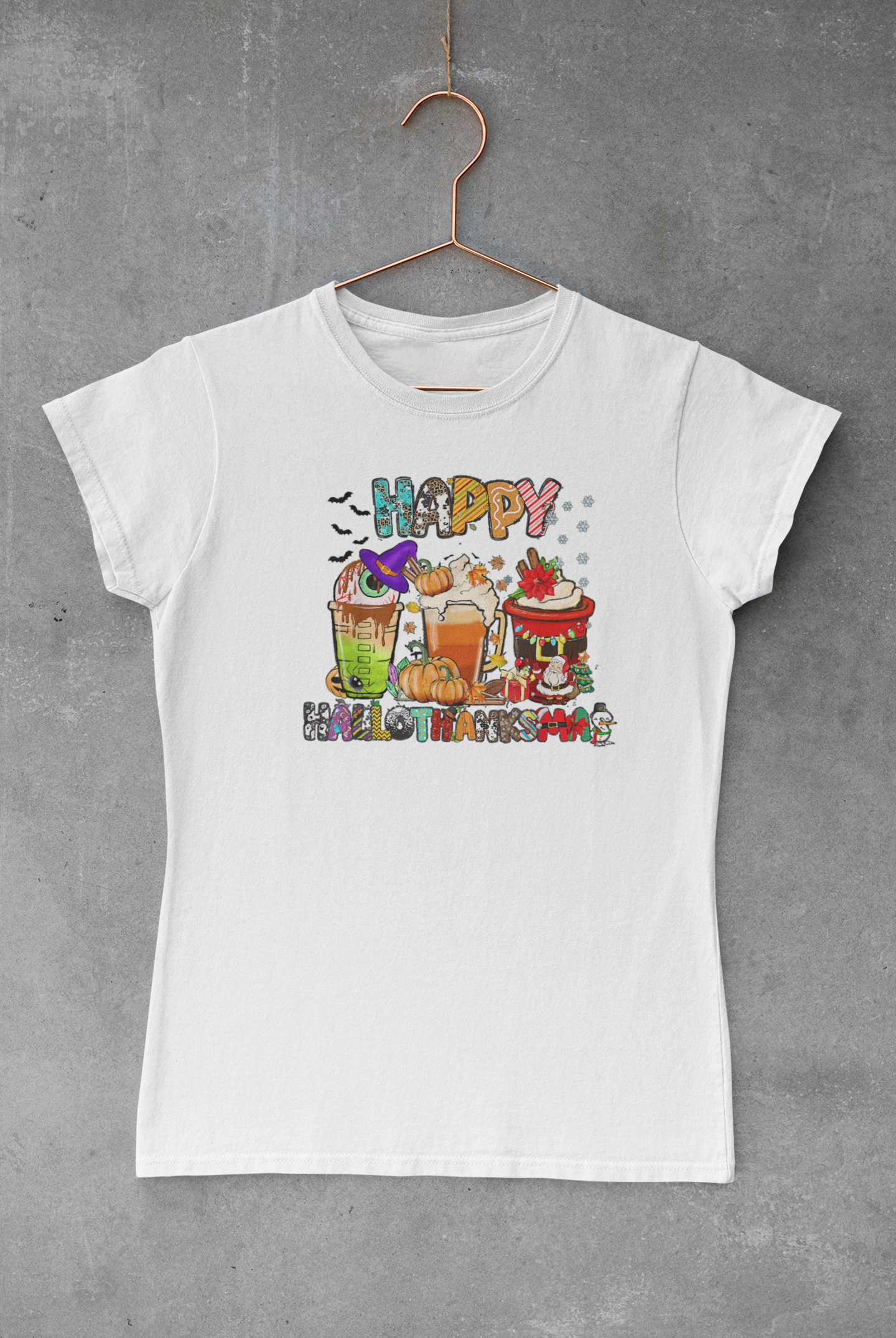 Happy Hallothanksmas Coffee V.2 Transfer