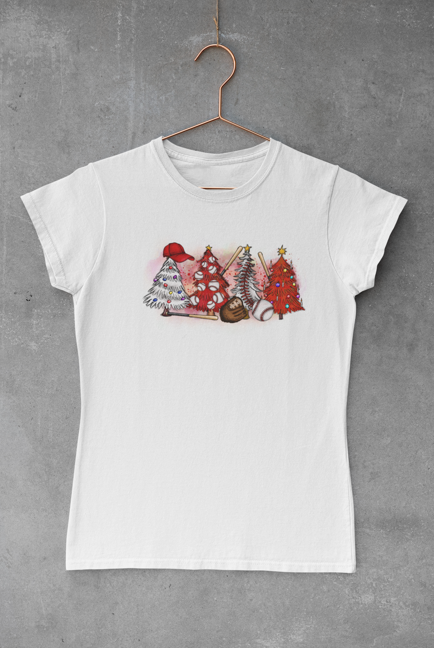 Baseball Christmas Tree Transfer