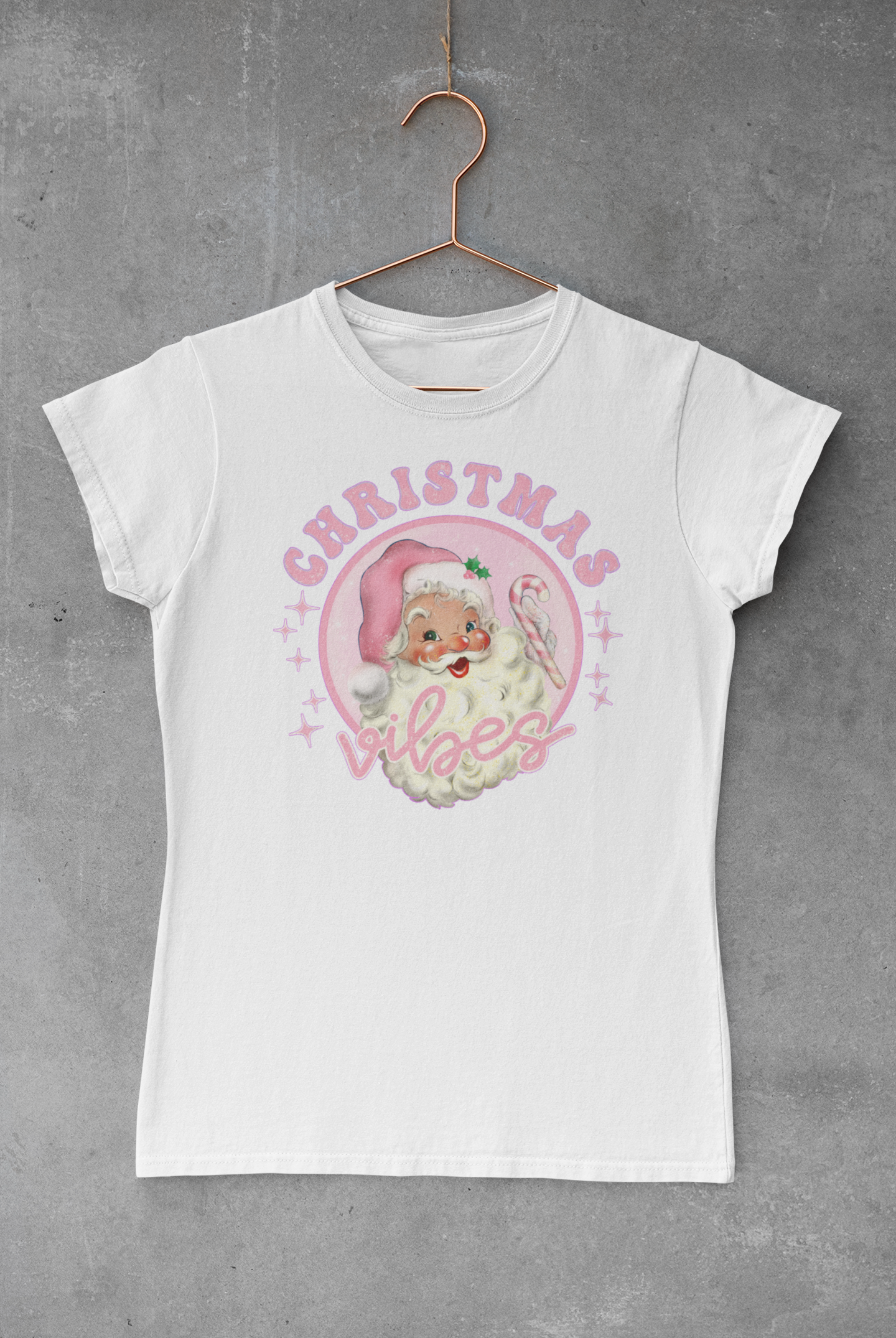 Pink Christmas Transfer