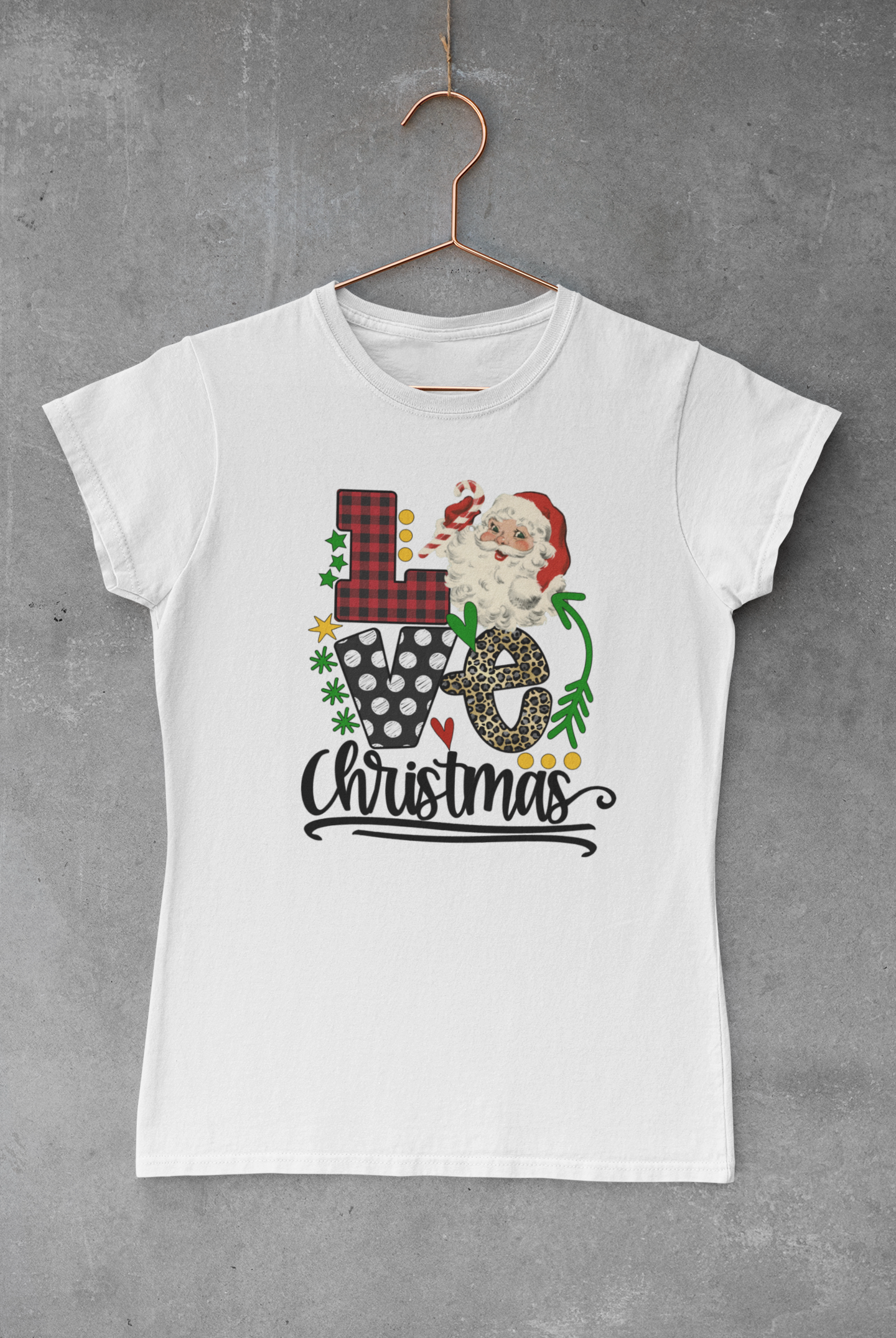 Christmas Santa Love Transfer