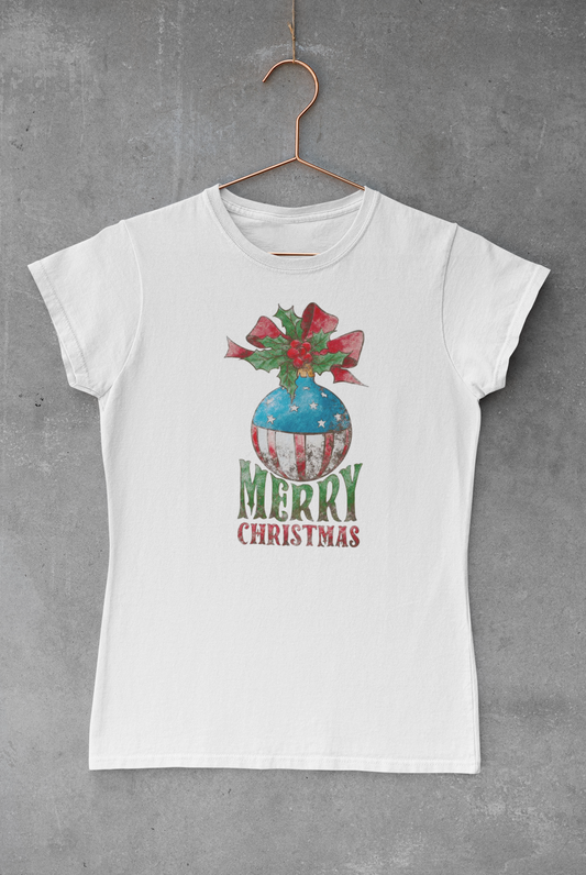 Merry Ornament Christmas Transfer