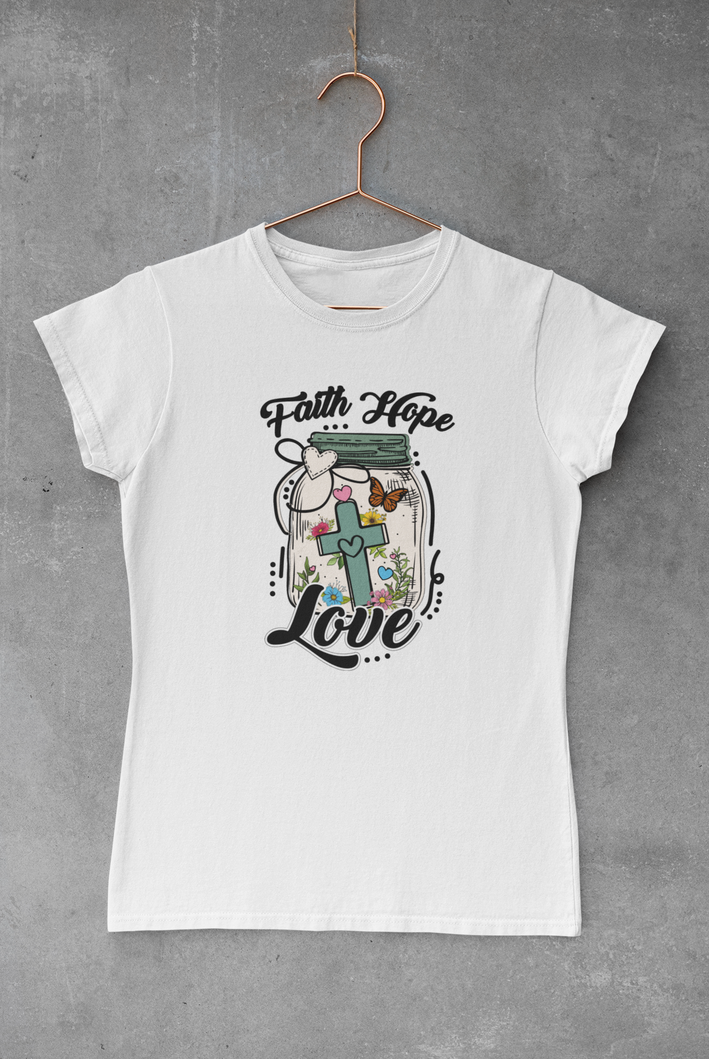 Faith Hope Love Jar Transfer