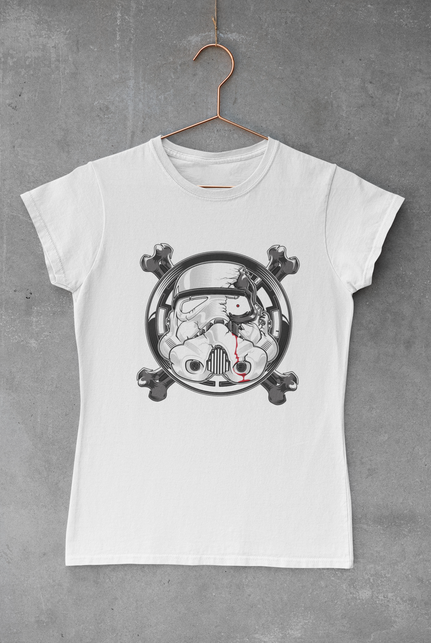 Storm Trooper Cracked Helmet Transfer