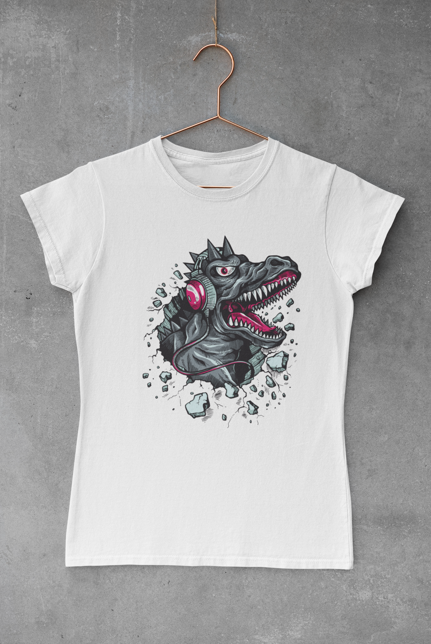 Dino with Headphones Transfer