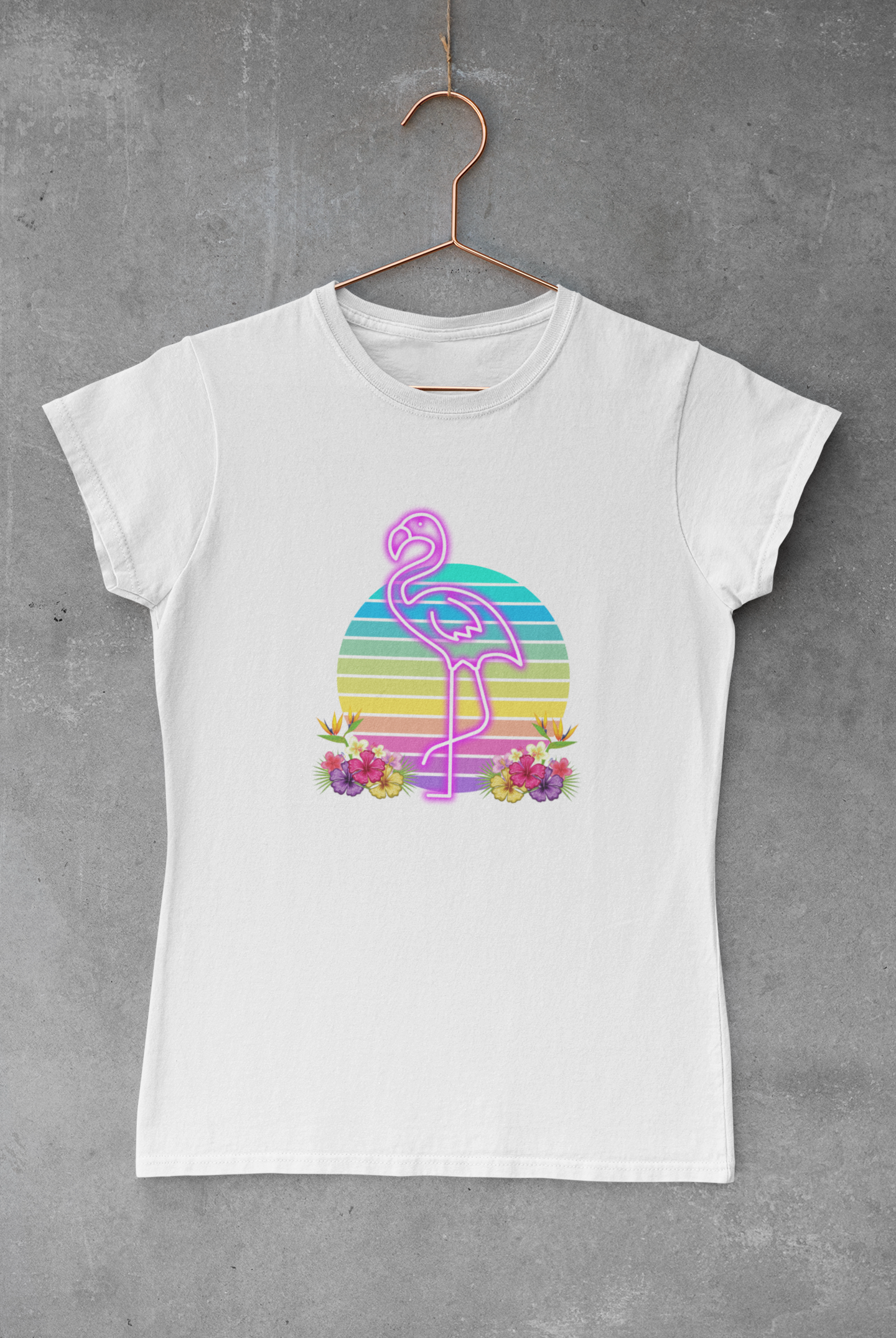 Neon Flamingo  Transfer
