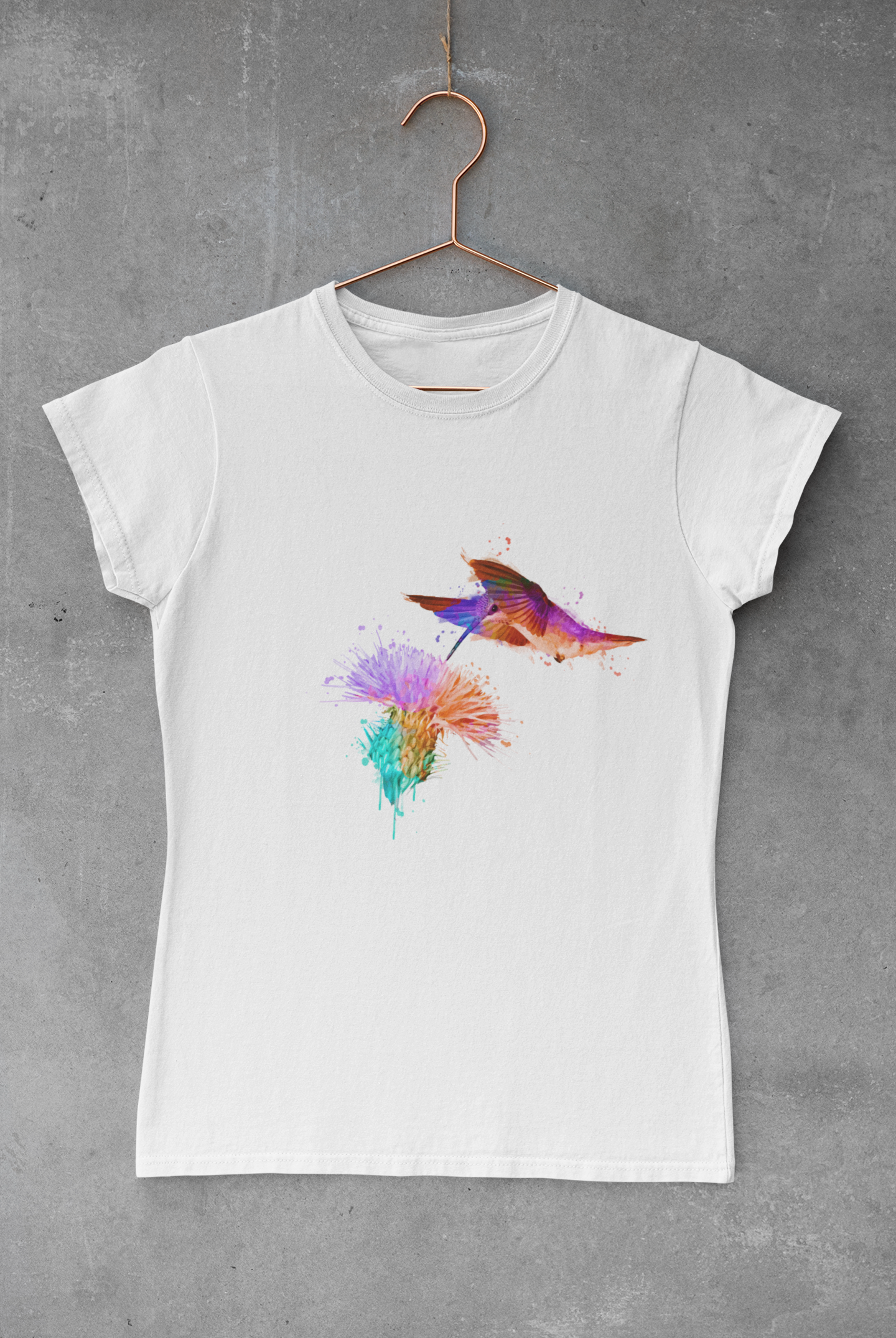 Hummingbird Watercolor Transfer