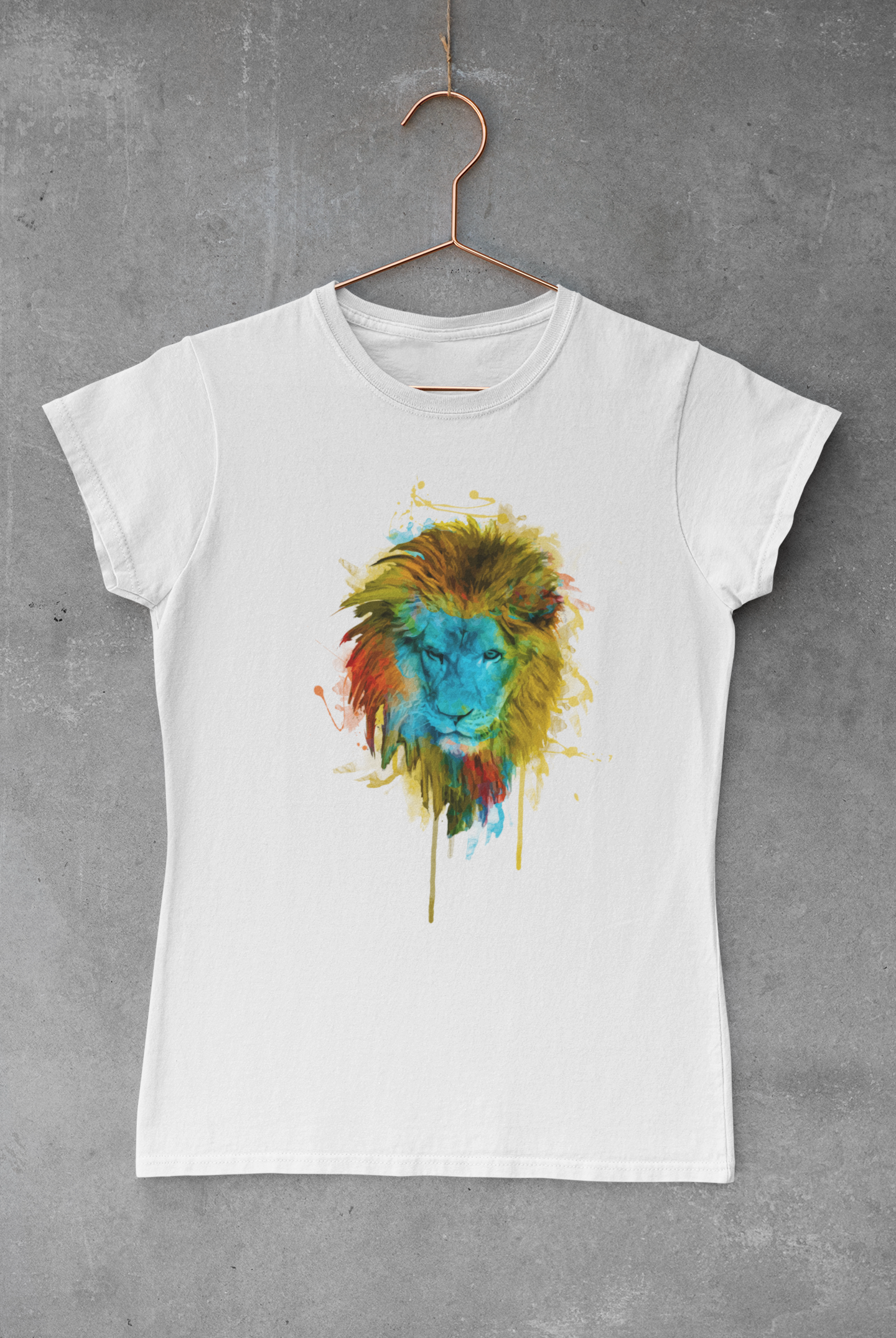 Lion Mane Watercolor Transfer