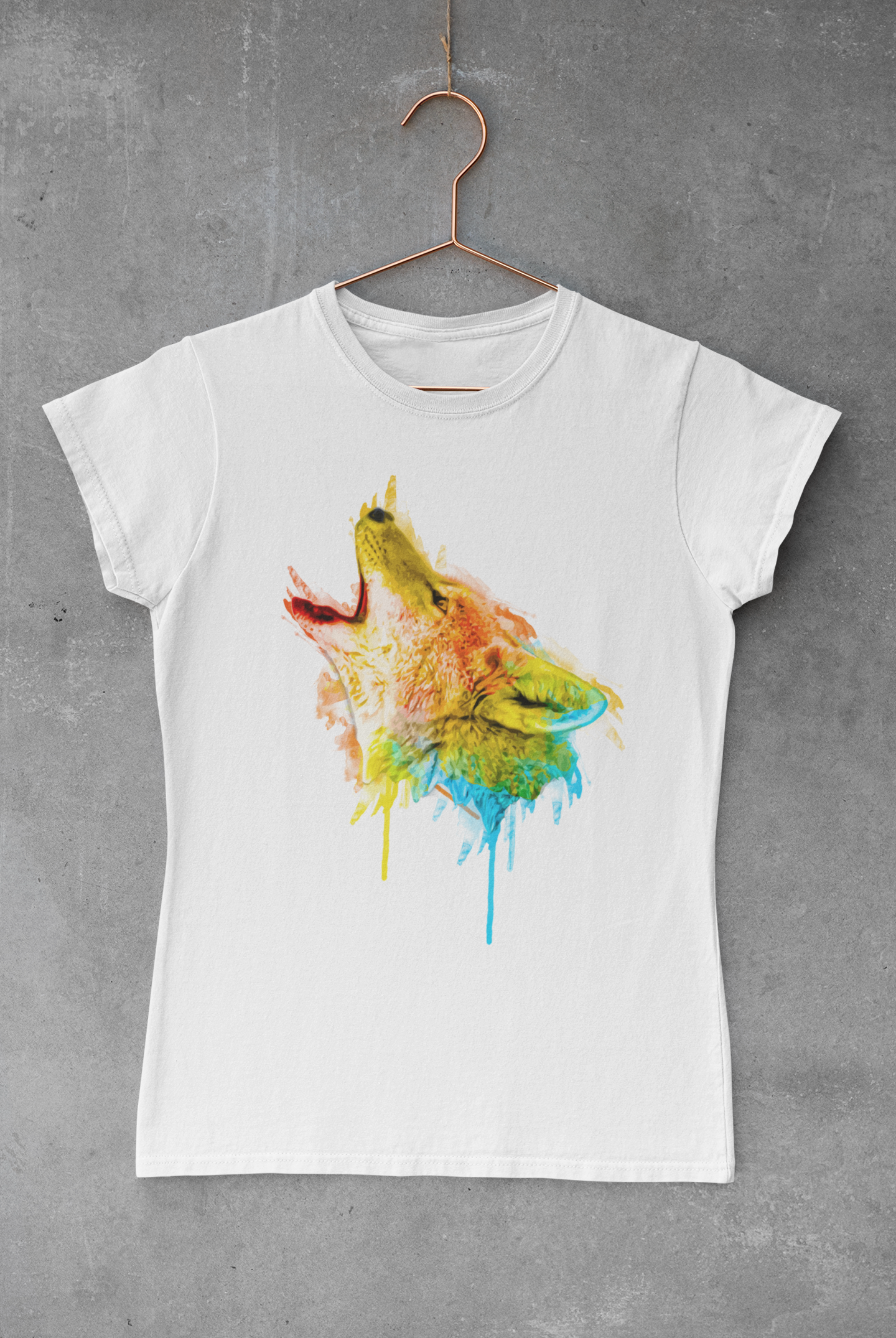 Fox Watercolor Transfer