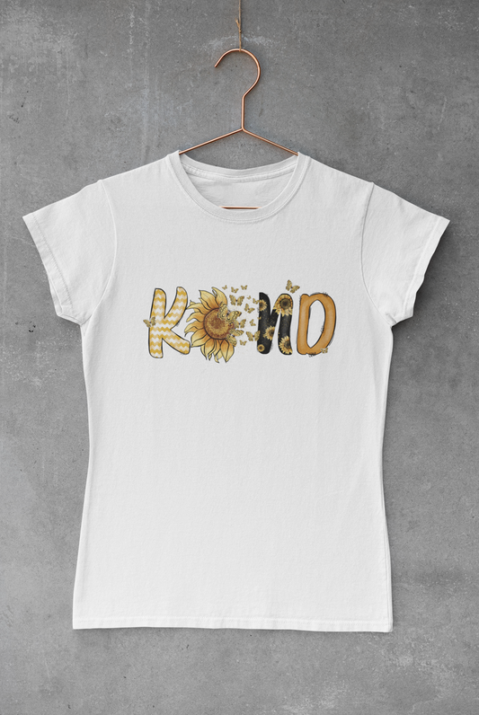 Kind Sunflowers & Butterflies Transfer