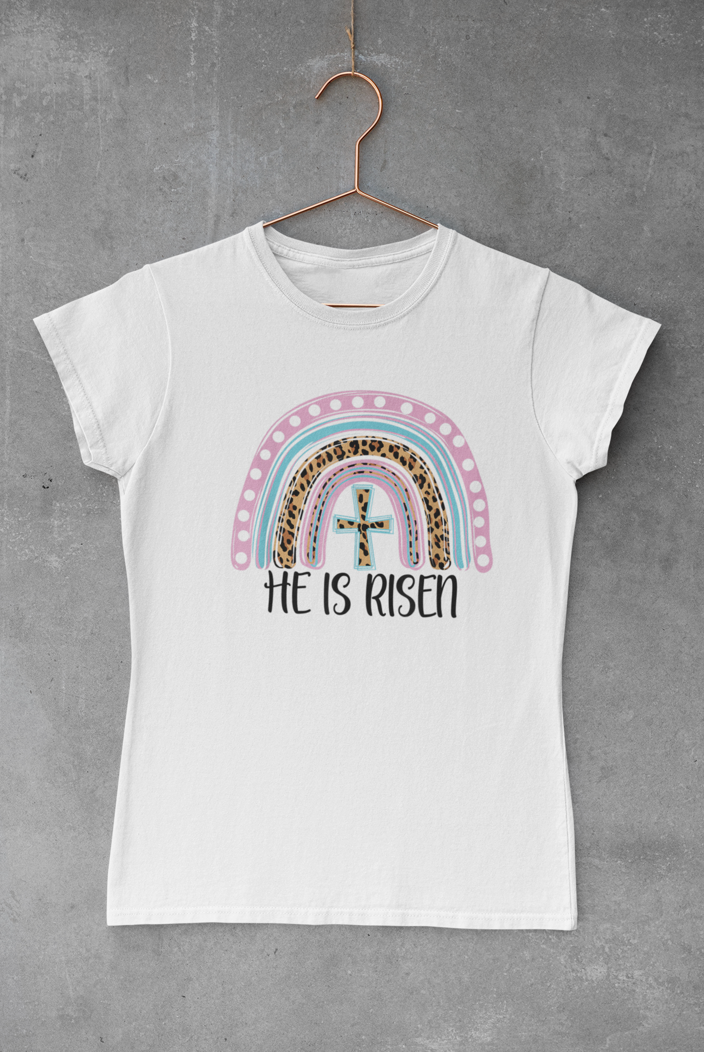 He is Risen Leopard Rainbow Transfer