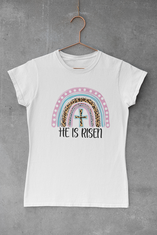 He is Risen Leopard Rainbow Transfer