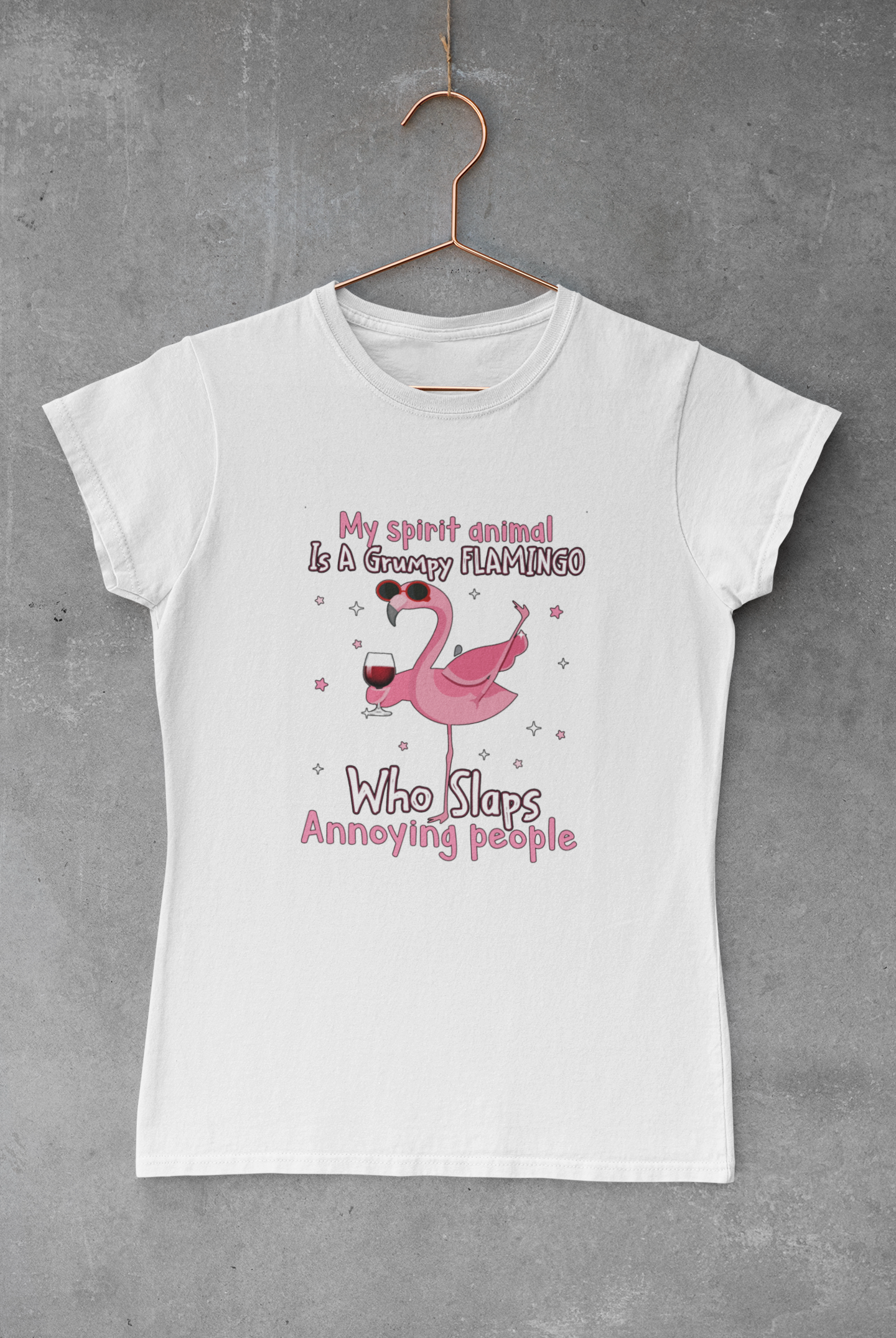 Grumpy Flamingo Transfer