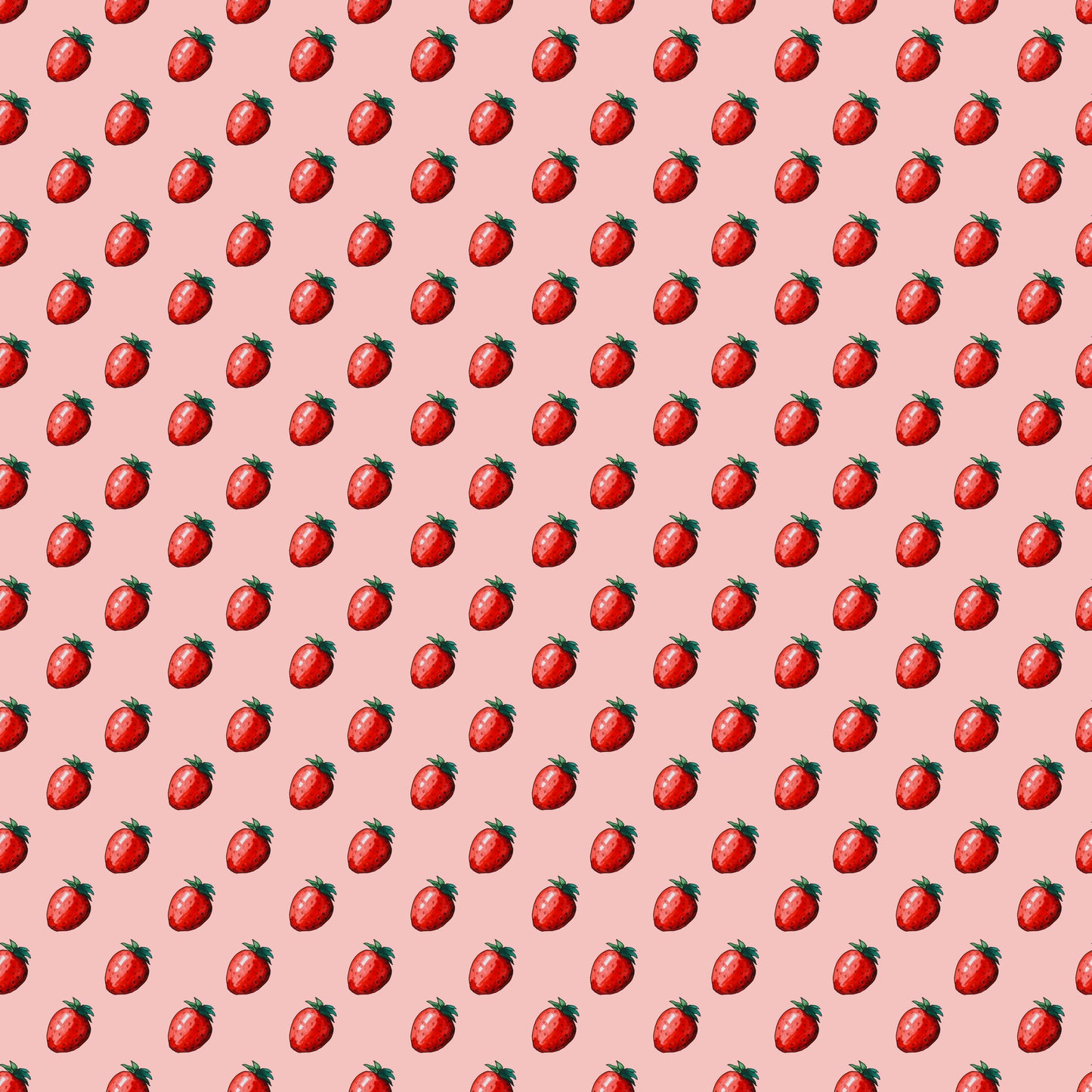 Sweet Strawberries 12x12 Patterned Vinyl Sheet