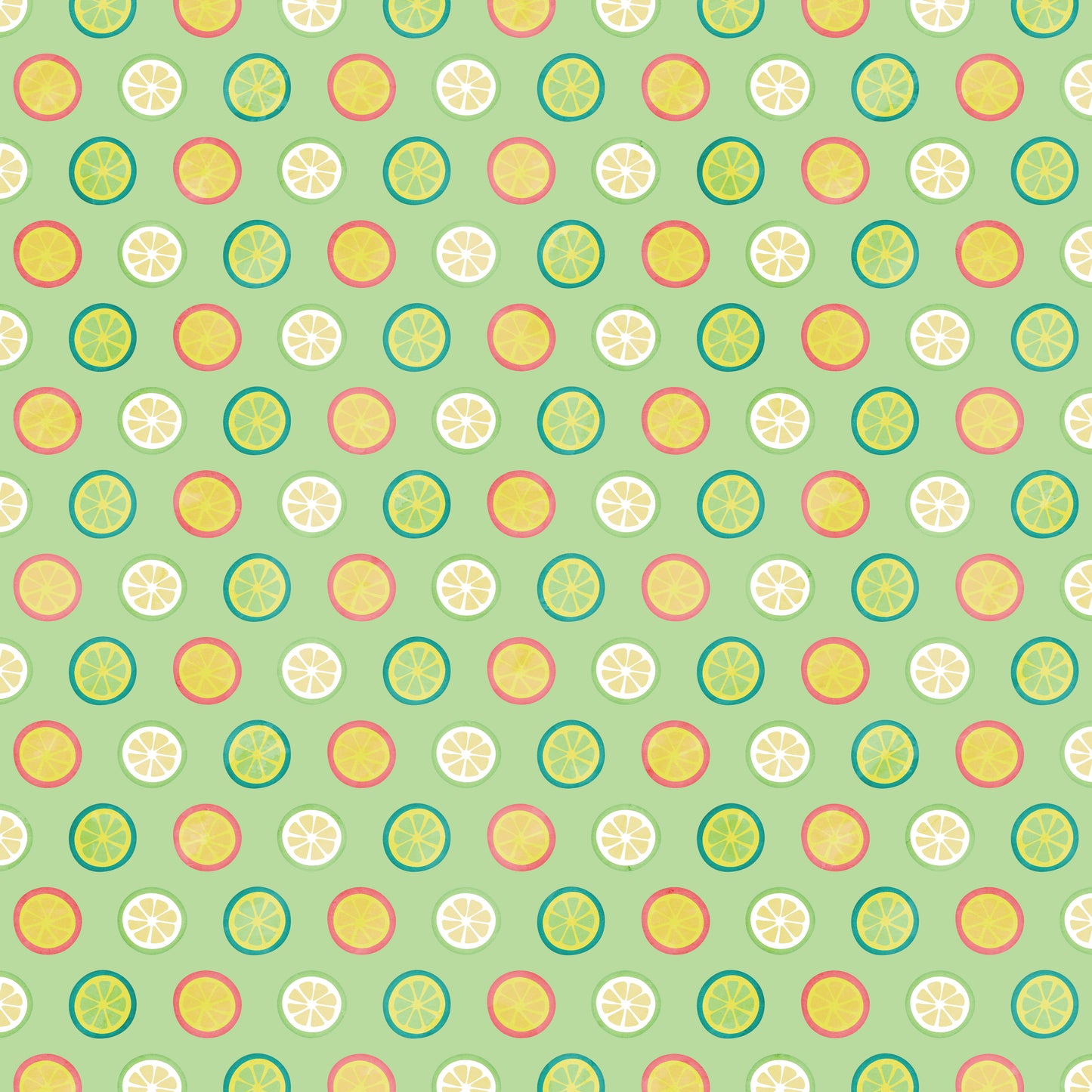 Summer Citrus 12x12 Patterned Vinyl Sheet