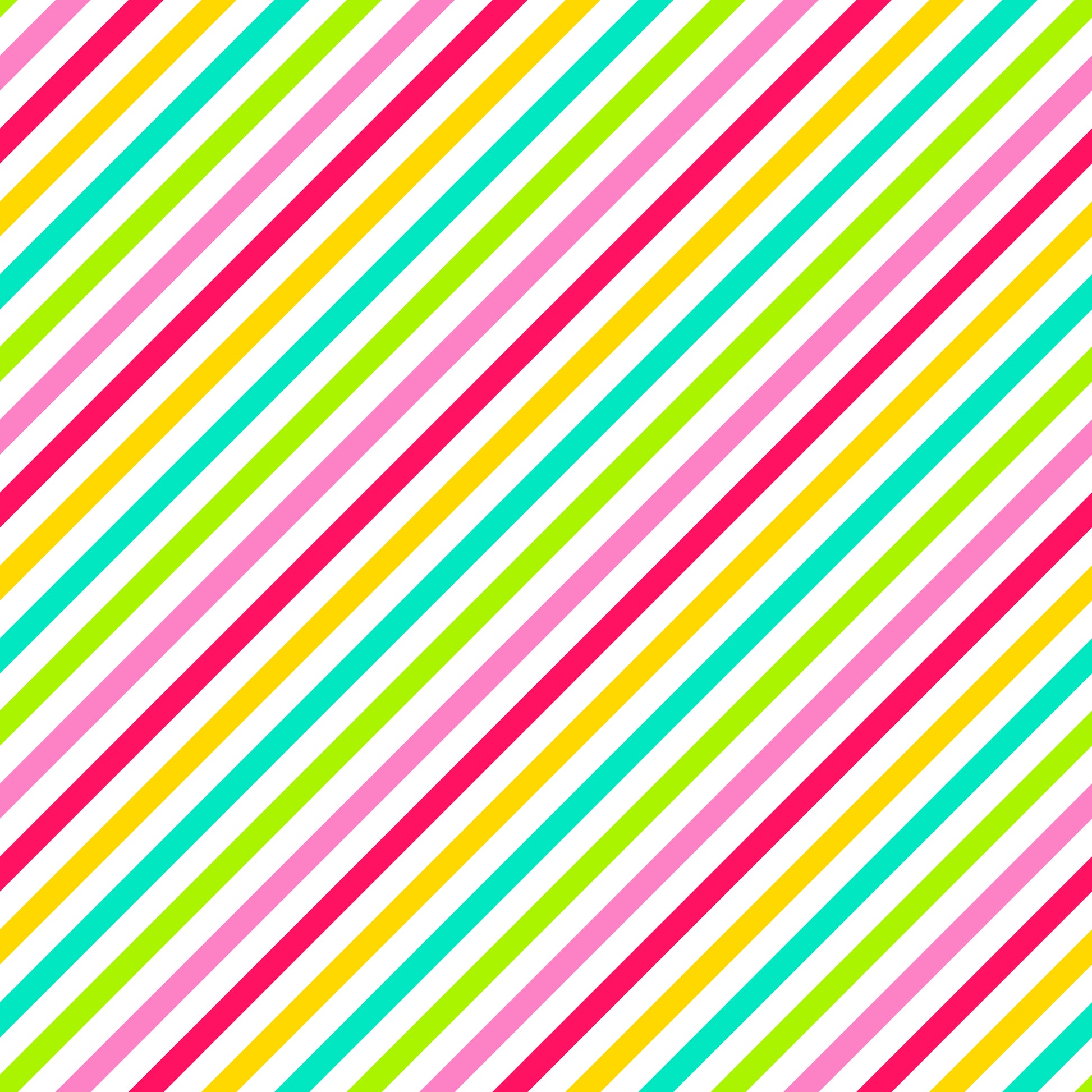 Summer Diagonal Stripes 12x12 Patterned Vinyl Sheet