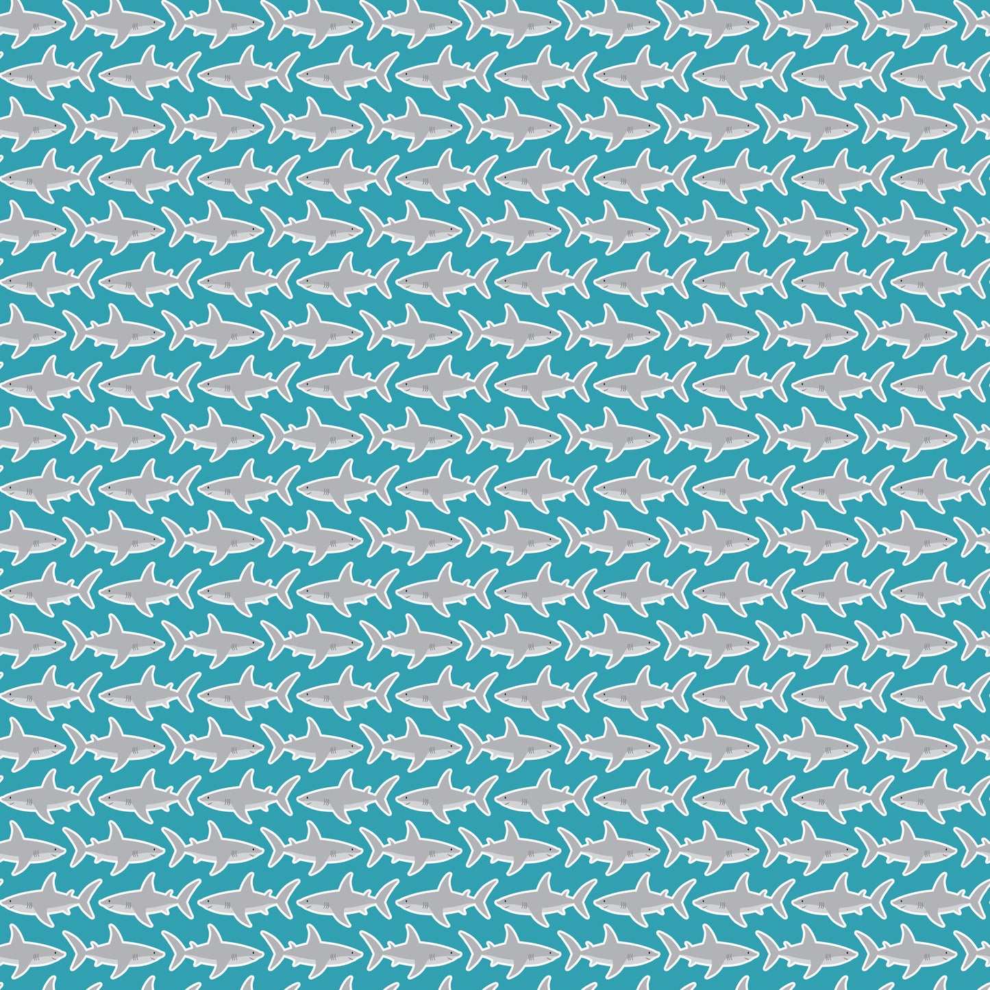 Swimming Sharks 12x12 Patterned Vinyl Sheet