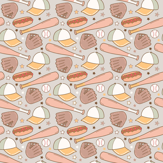 Take Me Out to the Ballgame 12x12 Patterned Vinyl Sheet