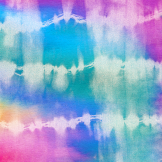 Tie-Dye Accordion Stripes 12x12 Patterned Vinyl Sheet