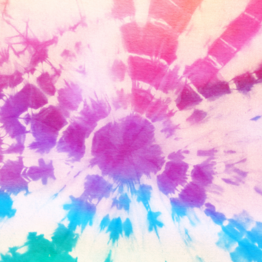 Tie-Dye Bullseye 12x12 Patterned Vinyl Sheet
