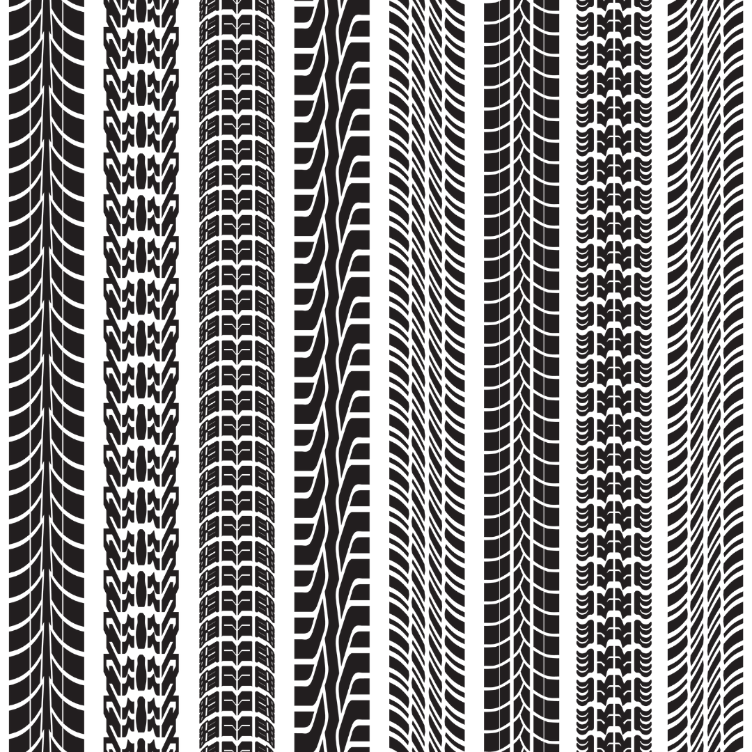 Tire Tread 12x12 Patterned Vinyl Sheet