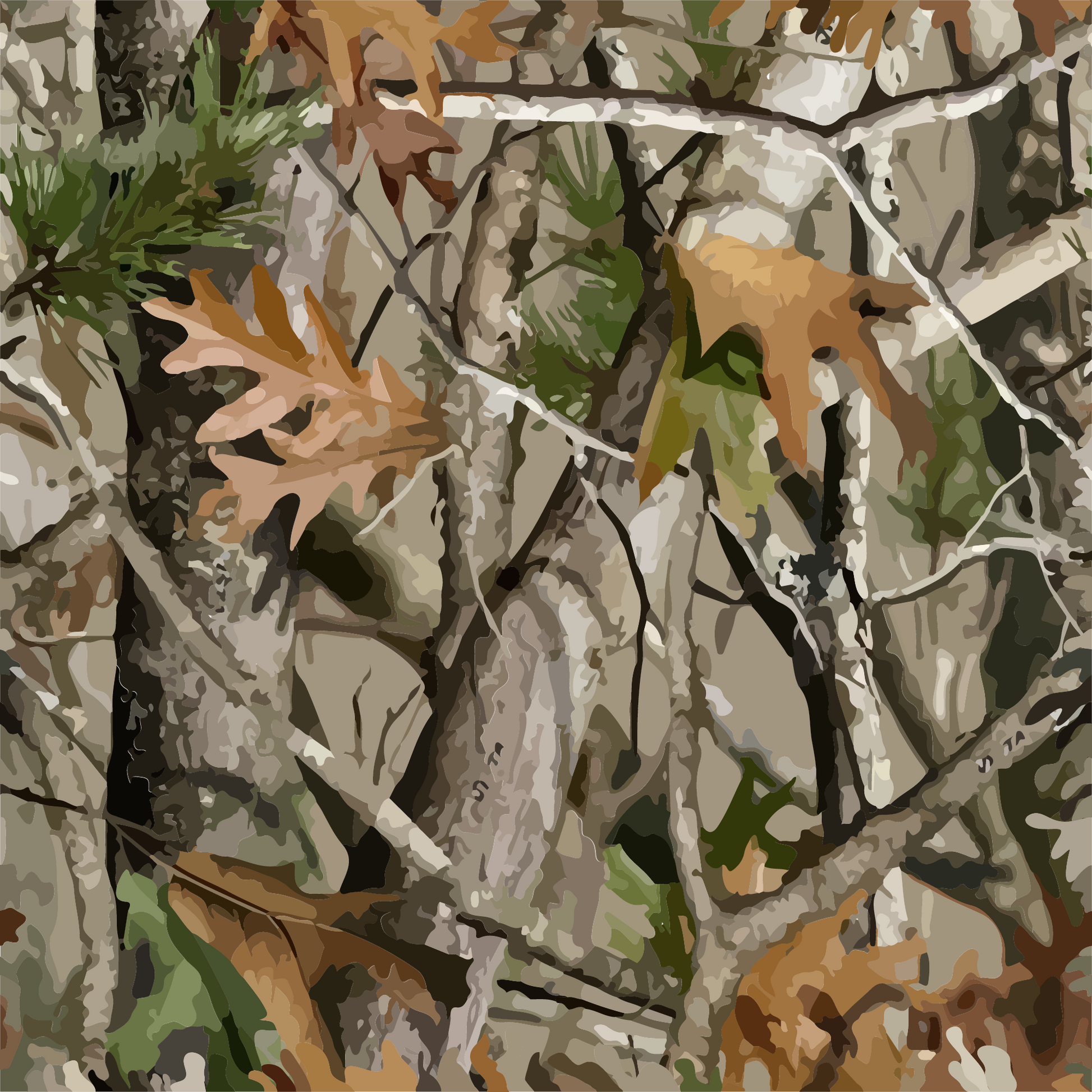 Tree Camo 12x12 Patterned Vinyl Sheet