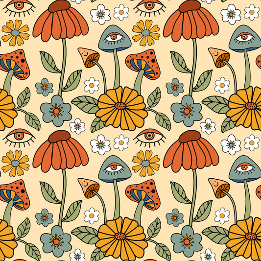 Trippy Hippie 12x12 Patterned Vinyl Sheet