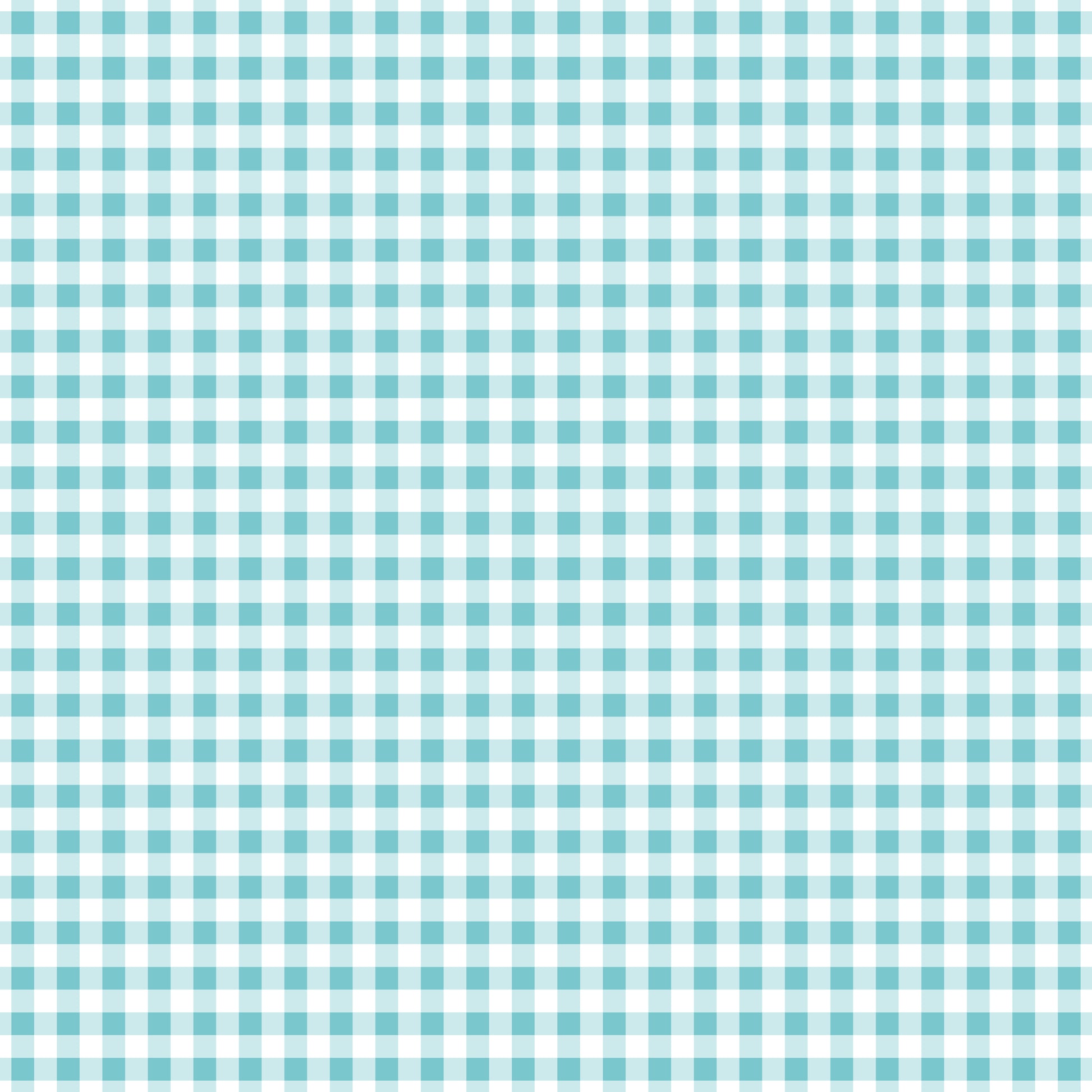 Turquoise Checkered Plaid 12x12 Patterned Vinyl Sheet
