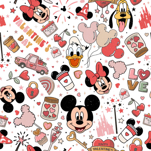 Valentine's Day at the Parks 12x12 Patterned Vinyl Sheet