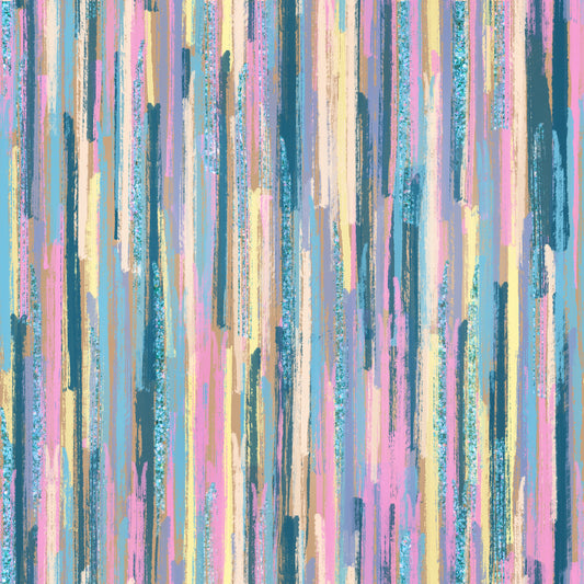 Vertical Glitter Stripes 12x12 Patterned Vinyl Sheet