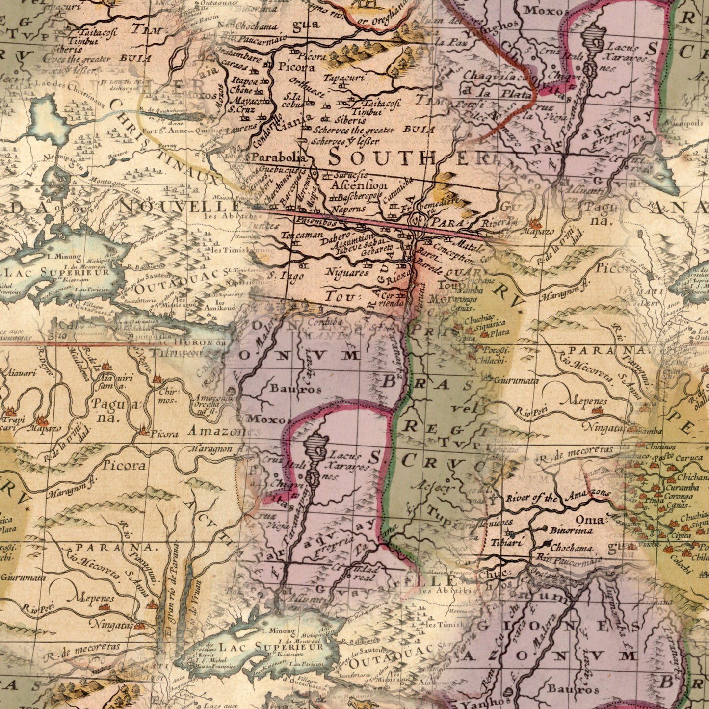 Vintage Travel Map 12x12 Patterned Vinyl Sheet