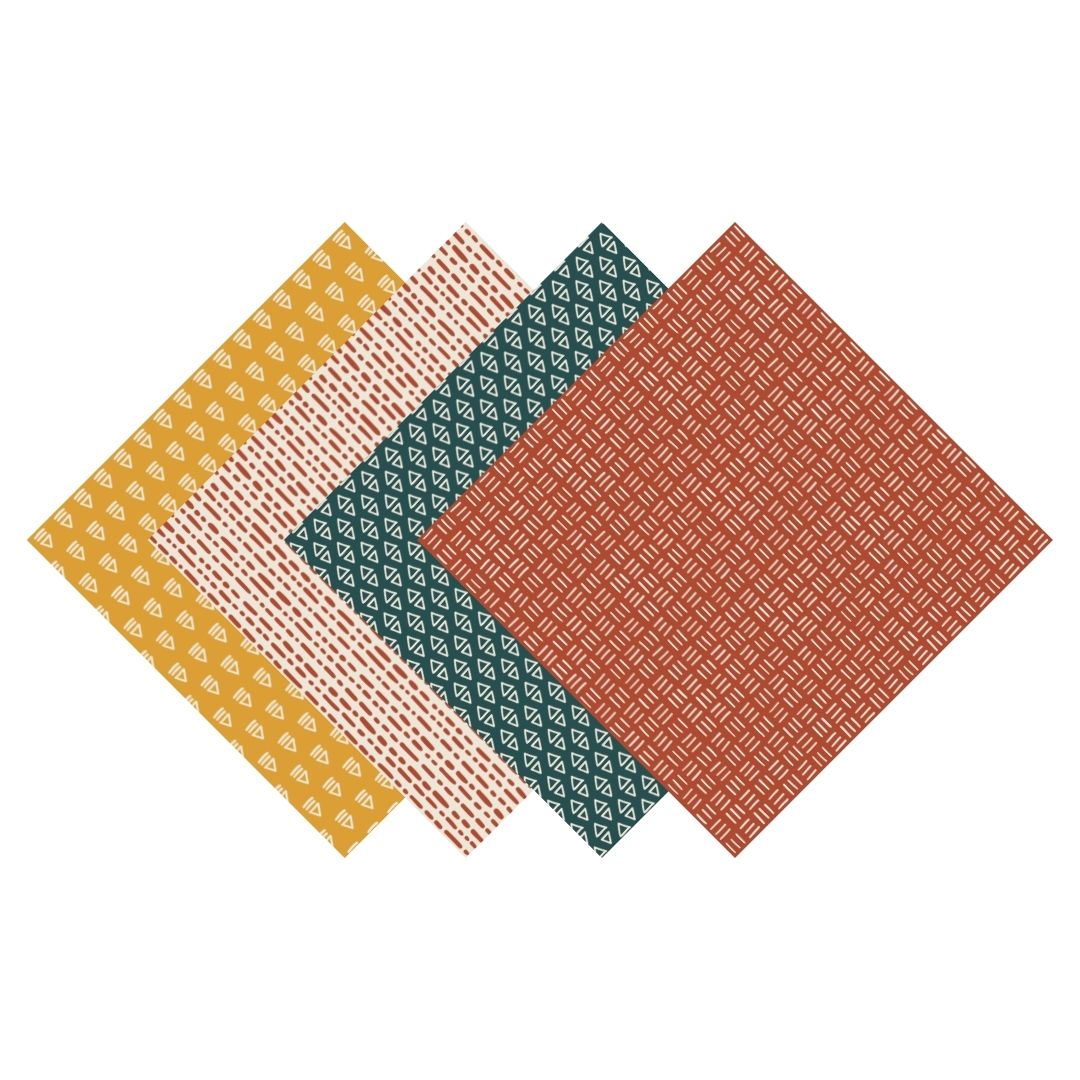 Warm Abstract Boho Patterned Pack