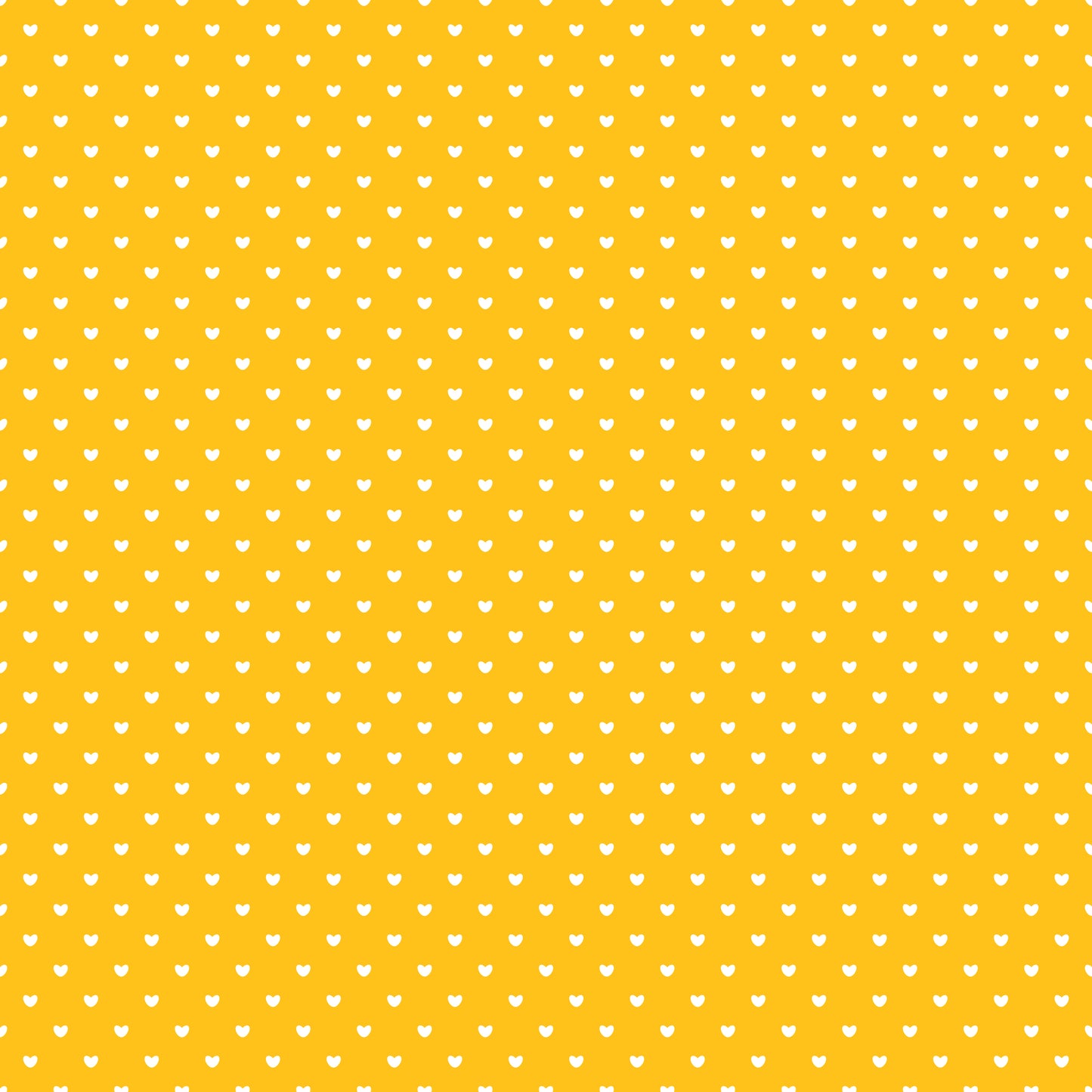 Yellow Mini Hearts 12x12 Patterned Vinyl Sheet