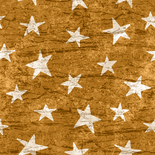 Yellow Wood Stars 12x12 Patterned Vinyl Sheet