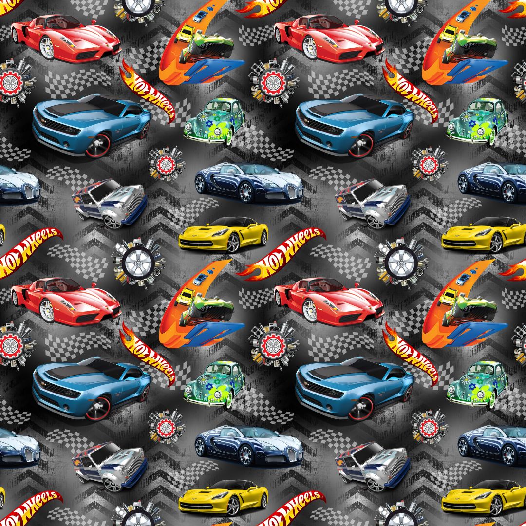 Toy Cars 12x12 Patterned Vinyl Sheet