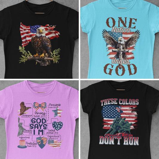 Patriotic DTF Transfer Bundle