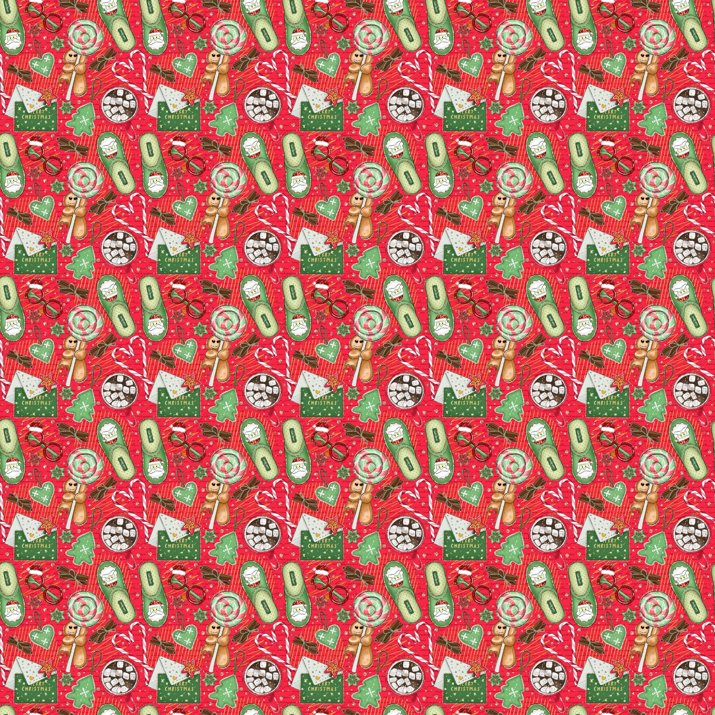 Gingerbread Christmas 12x12 Patterned Vinyl Sheet – iCraftVinyl