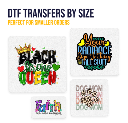 DTF Transfers By Size