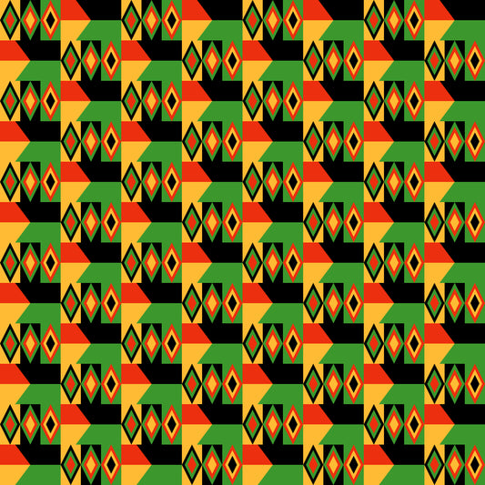 Kwanzaa V.2 12x12 Patterned Vinyl Sheet