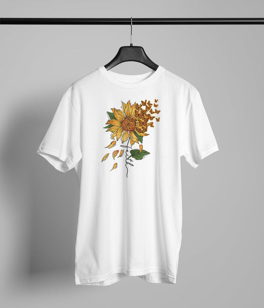 Butterfly Sunflower Faith